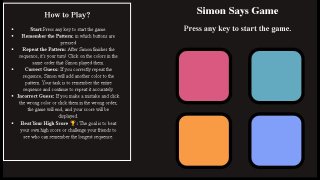 Simon Says Html5